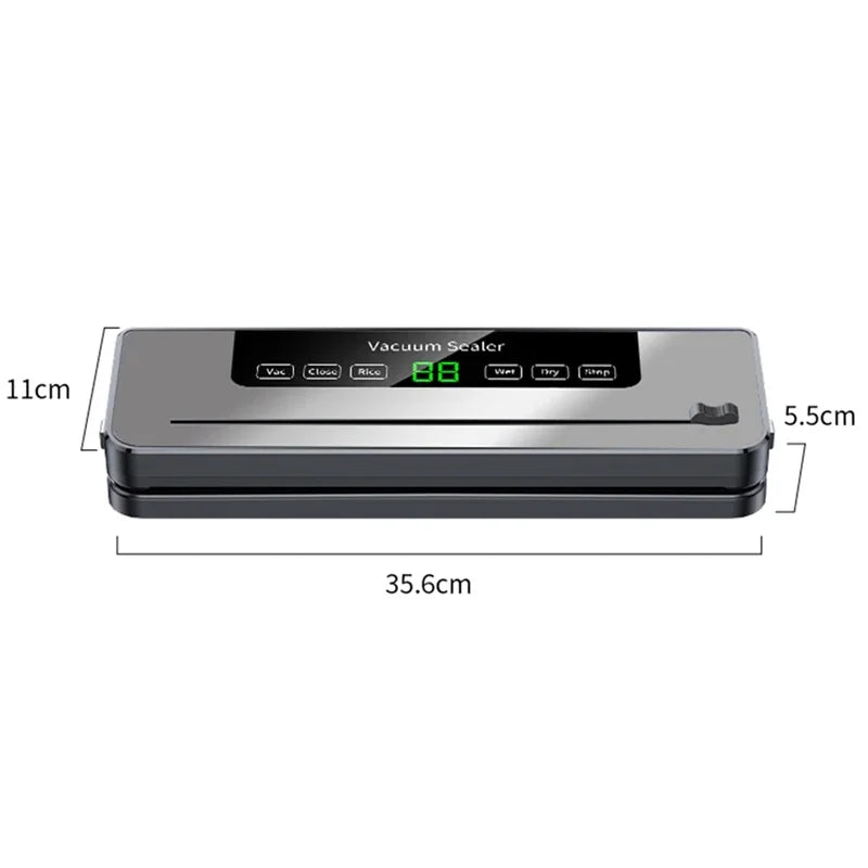 🚀 Sigillatrice Sottovuoto 220V - 5 Modalità | Automatica, per Alimenti Secchi/Bagnati + 10 Sacchetti