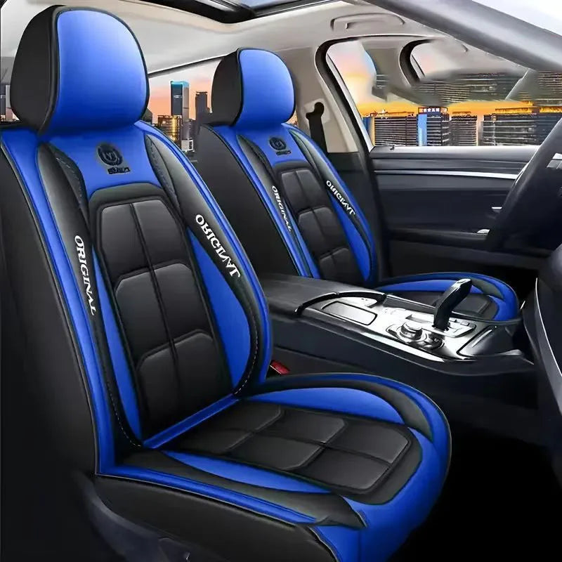 Coprisedili in Pelle Sintetica | Compatibile Auto, Camion, Gaming Chair | Antimacchia & Facile Pulizia
