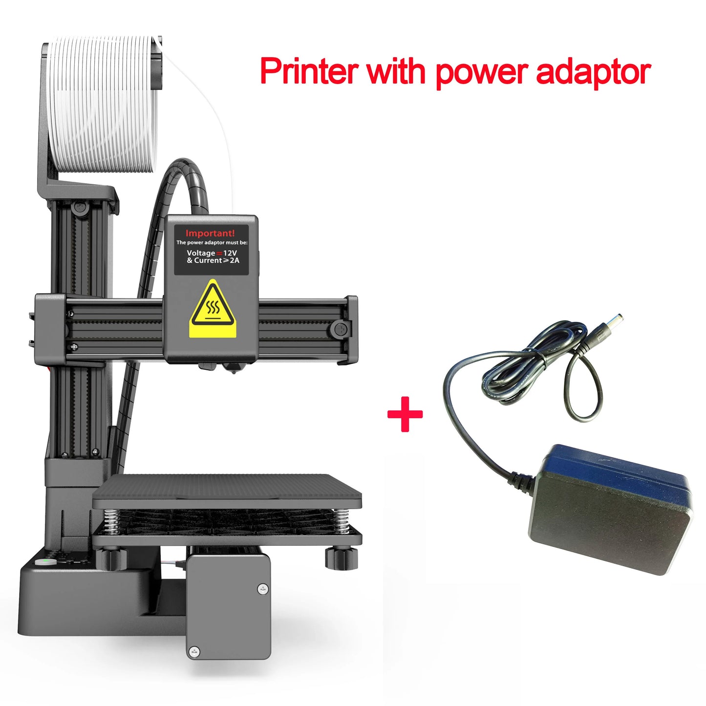 Stampante 3D EasyThreed Base - Con Adattatore, Per PLA e TPU 1.75mm