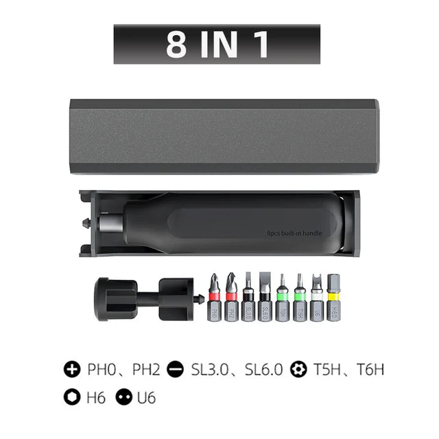 Set di cacciaviti di precisione 8 32 43 46 in 1 Torx Hex Phillips Punta per cacciavite magnetico Orologio per telefono Laptop Mini set di strumenti di riparazione