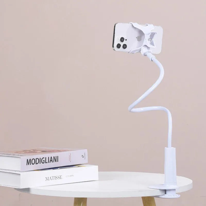 Supporto Telefono Pieghevole 70cm | Braccio Flessibile 360° | Morsetto per Letto Poggiatesta | per iPhone Samsung 3.5-6.7