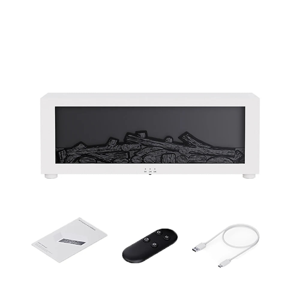 Diffusore Aroma con Fiamma Effetto Realistico! Controllo Remoto,Luci LED e Umidificatore - Crea la Tua Atmosfera Magica!