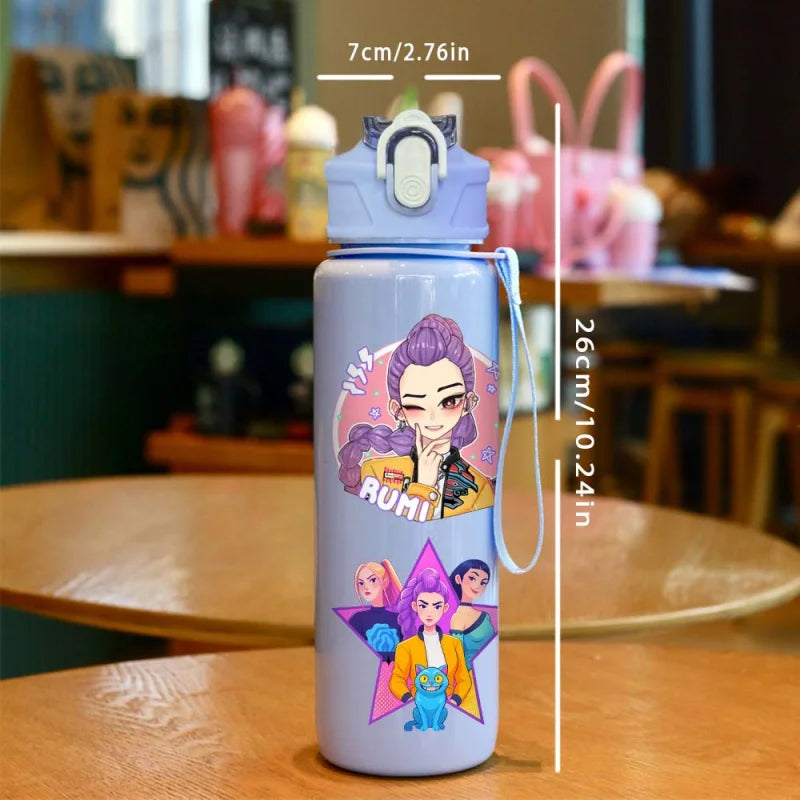 K-POP Demon Hunters Borraccia con Cannuccia - 700ml