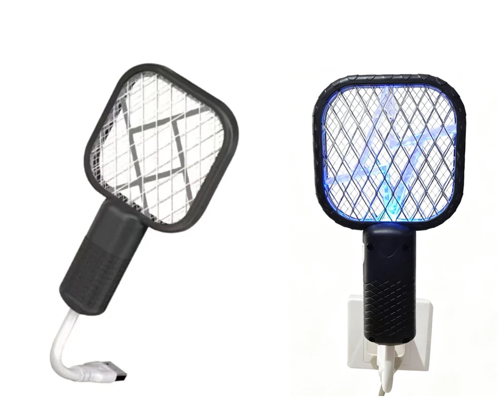 Trappola per Mosche USB a Luce UV Mini Zanzaricida Elettrico Portatile Scossa Elettrica per Zanzare Moscerini, Estate