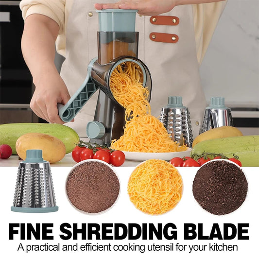 Grattugia 3 in 1 - Affetta Verdure, Noci, Formaggio - Trituratore Manuale