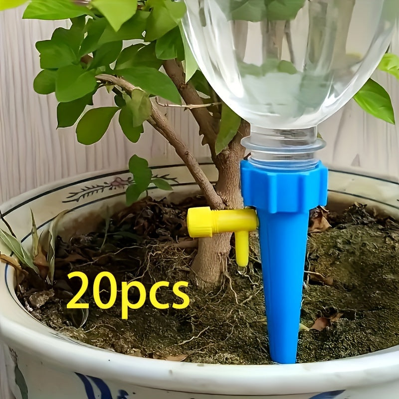 Kit 20 Irrigatori Automatici - Sistema Pigro per Piante da Esterno/Vacanze