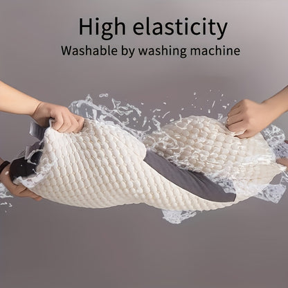Cuscino Cervicale Ergonomico - Supporto Regolabile Dorso/Lato - Poliestere Ipoallergenico Lavabile