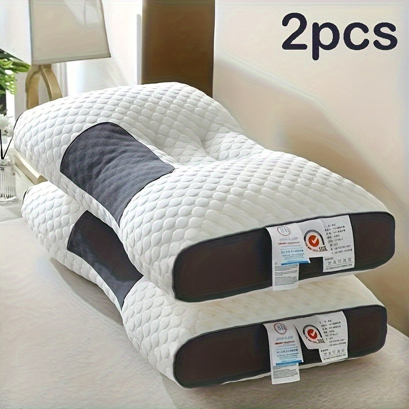 Cuscino Cervicale Ergonomico - Supporto Regolabile Dorso/Lato - Poliestere Ipoallergenico Lavabile