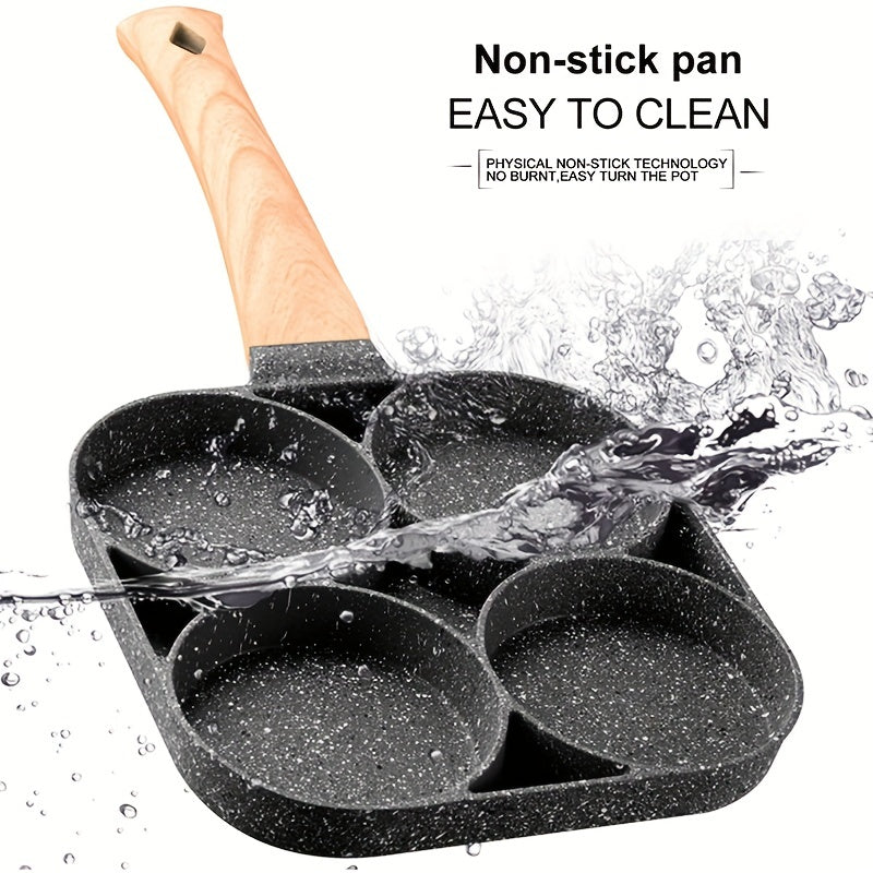 Padella 4 Fori Pietra Maifan - Antiaderente, Induzione, Per Uova/Pancake