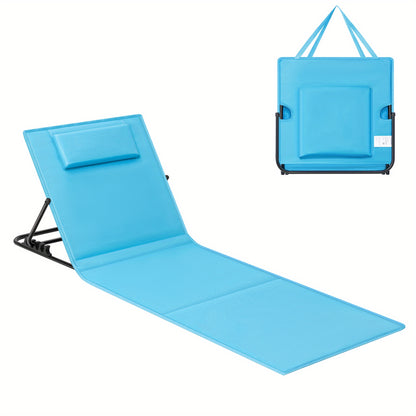 Sdraio Pieghevole Ultra Leggera, Schienale Ajustable, Ideale Mare/Giardino