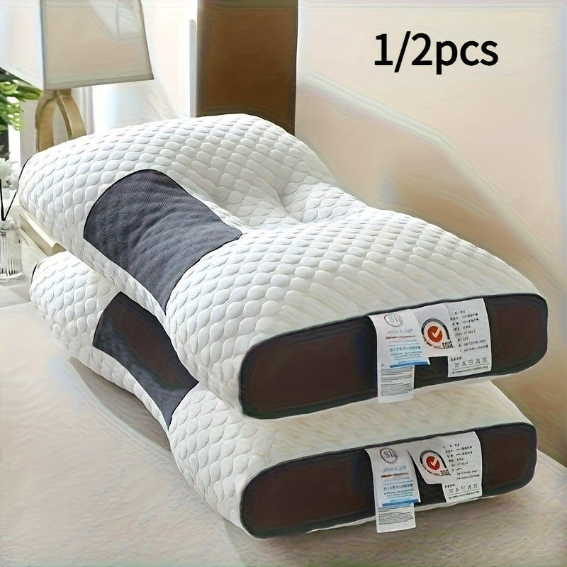 Cuscino Cervicale Ergonomico - Supporto Regolabile Dorso/Lato - Poliestere Ipoallergenico Lavabile