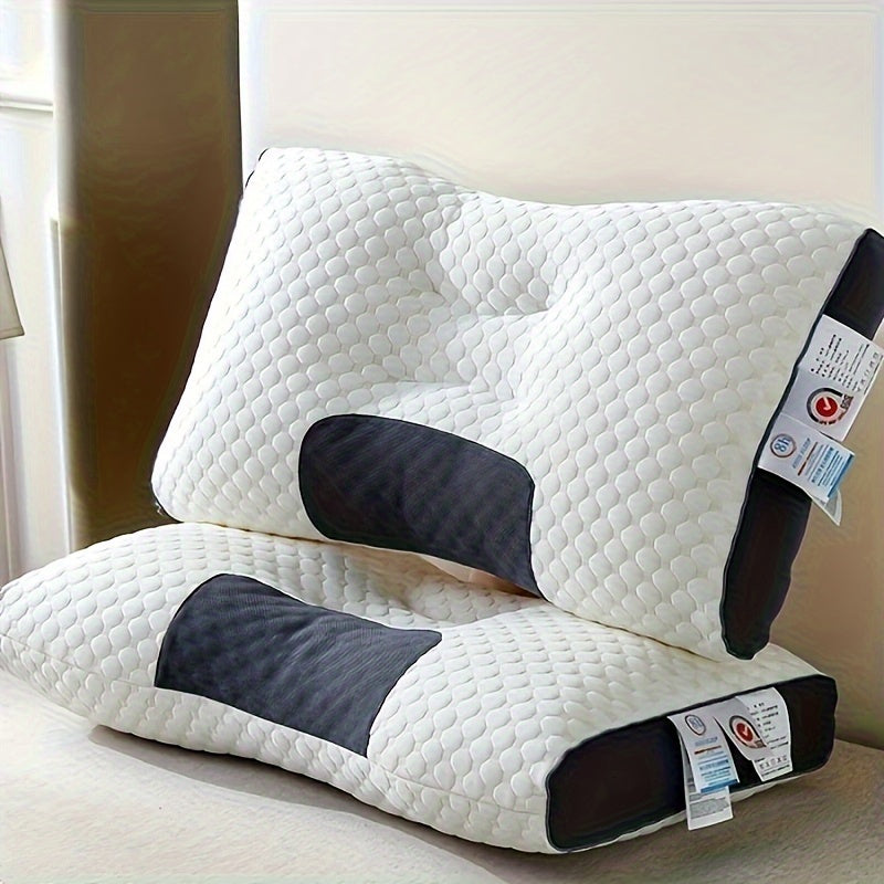 Cuscino Cervicale Ergonomico - Supporto Regolabile Dorso/Lato - Poliestere Ipoallergenico Lavabile