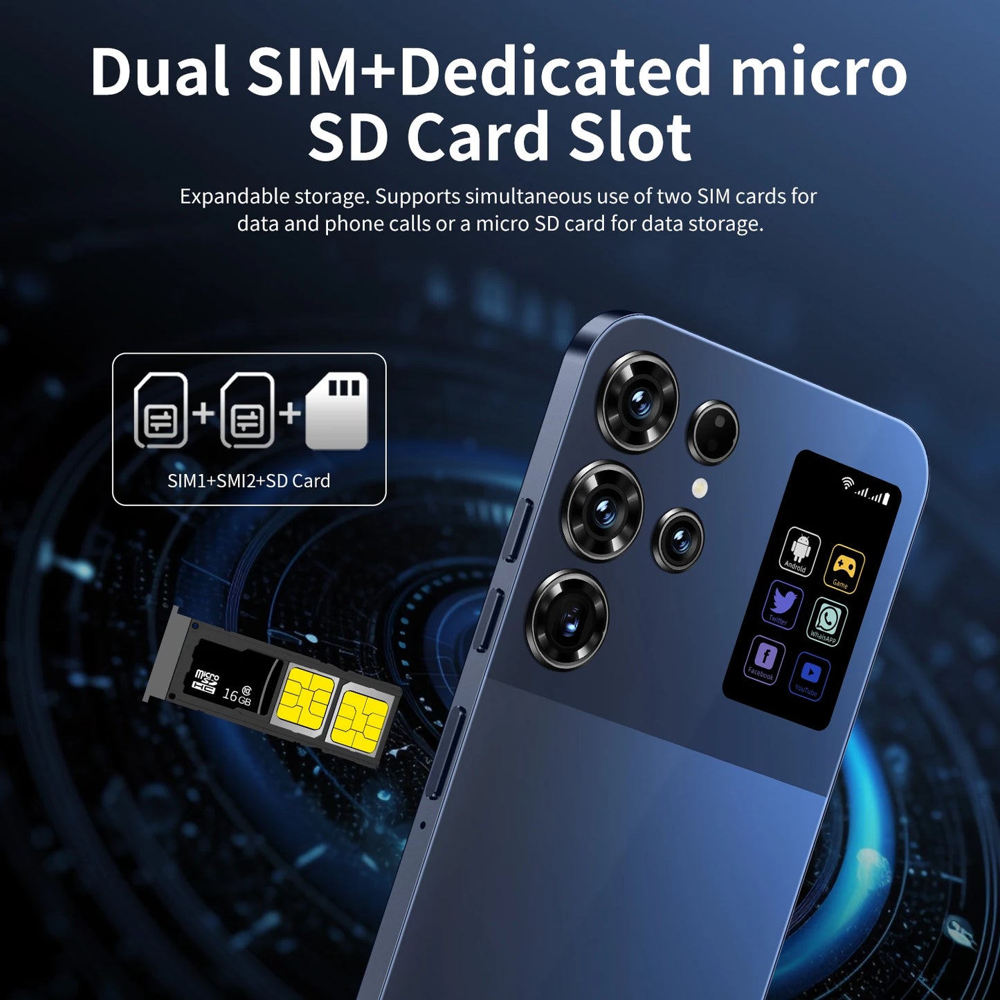 Smartphone 26 Ultra Globale 16GB+1TB | Snapdragon 8 Gen 3 | 7800mAh, 108MP, 4G/5G, Android 14