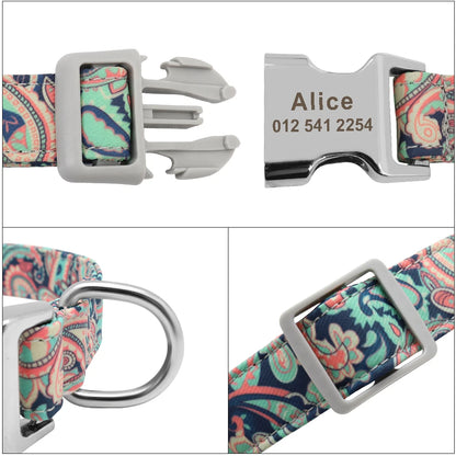 COLLARE CANI PERSONALIZZATO! 🐶 Nylon Resistente + ID GRATIS - Taglia S/M/L