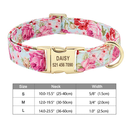 COLLARE CANI PERSONALIZZATO! 🐶 Nylon Resistente + ID GRATIS - Taglia S/M/L