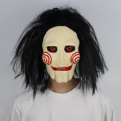 Maschera Jigsaw Horror Spiral  Saw Lattice per Halloween Cosplay
