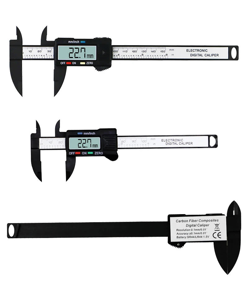 Calibro Digitale 150mm (6") – Precisione al Millesimo, Facile e Veloce