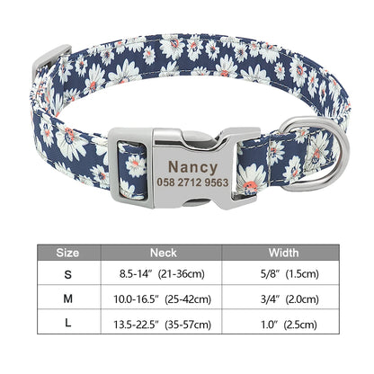 COLLARE CANI PERSONALIZZATO! 🐶 Nylon Resistente + ID GRATIS - Taglia S/M/L
