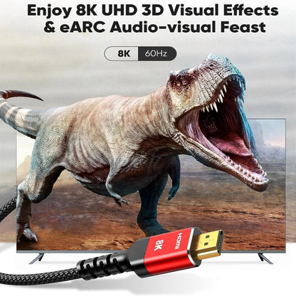 Cavo HDMI 2.1 8K 48Gbps - 4K120Hz, eARC, HDR10 per PS5/Roku/TV