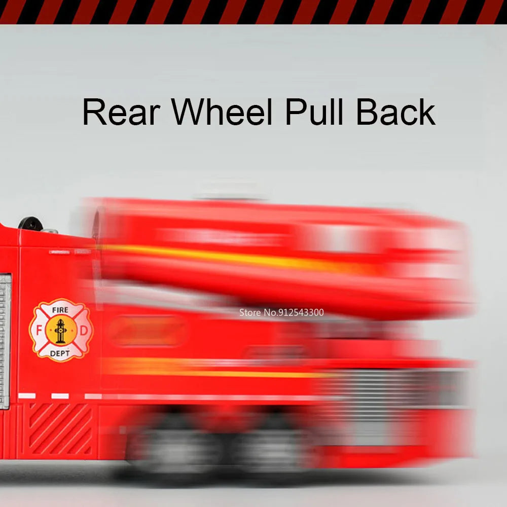 Camion Pompieri Scala 1:32 🚒 | Spruzzo Acqua, Luci e Suoni | Regalo Perfetto