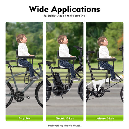 Seggiolino Multifunzione Universale 🚲👶 | 80kg, Doppia Sicurezza