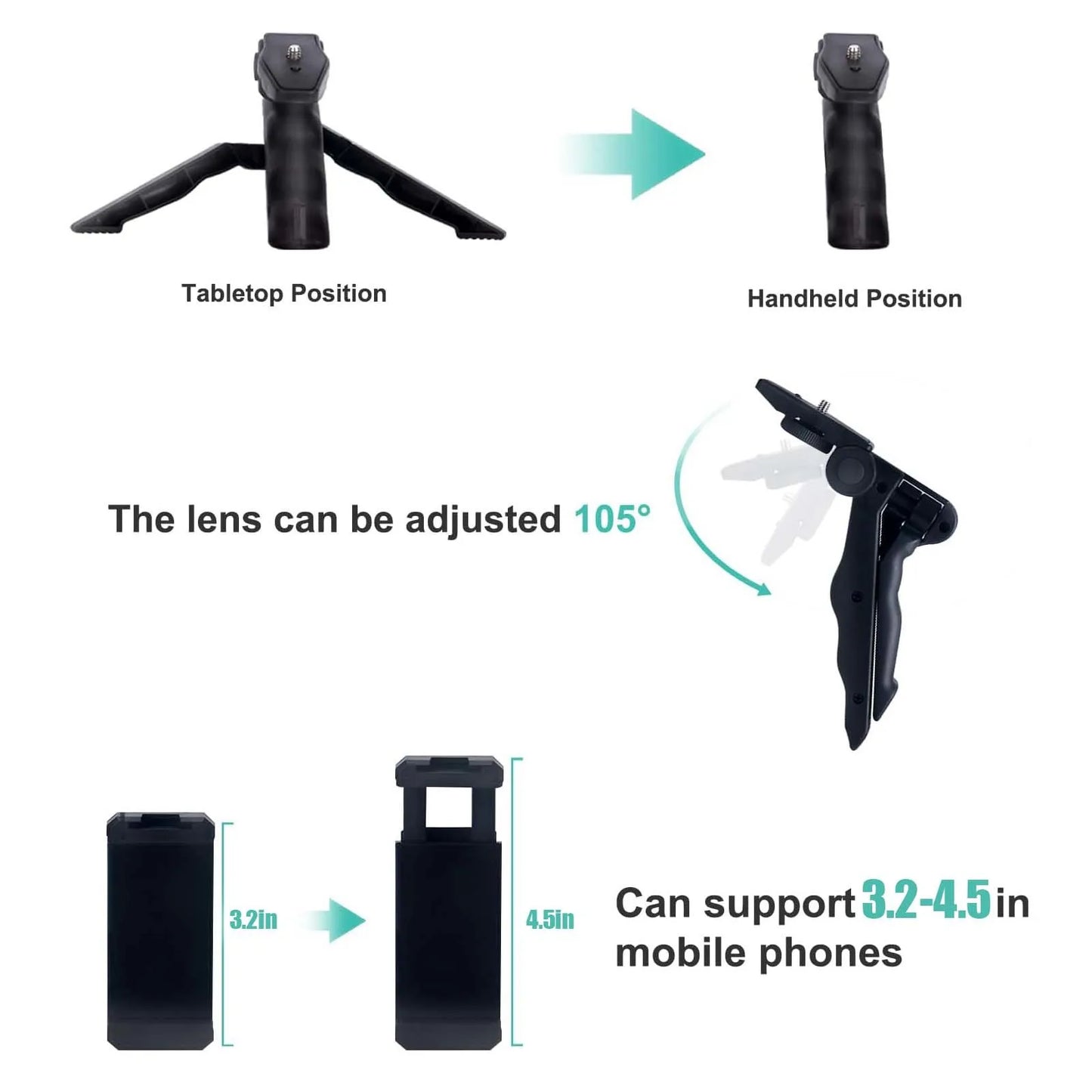 🎥 Kit Vlogging Smartphone - Microfono + Treppiede, Per TikTok, YouTube, Live!
Audio cristallino e video stabili. Per creator e influencer!