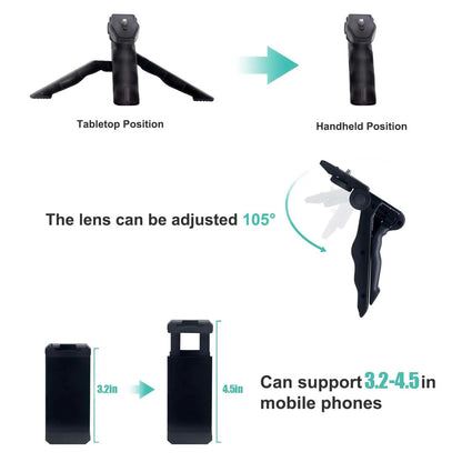 🎥 Kit Vlogging Smartphone - Microfono + Treppiede, Per TikTok, YouTube, Live!
Audio cristallino e video stabili. Per creator e influencer!
