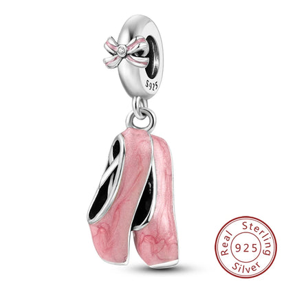 Ciondoli Argento 925 - Fiocco, Bottiglietta Profumo Rosa, Charm Femminili per Bracciali Fai-Da-TeDolci e raffinati, perfetti per creare gioielli unici. Regalo ideale per donne e ragazze!
