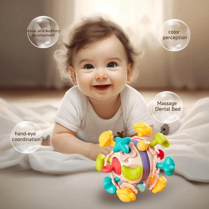👶 Giochi Sensoriali e Sonagli per Neonati - Giocattoli da Masticare Sicuri 0-12 Mesi