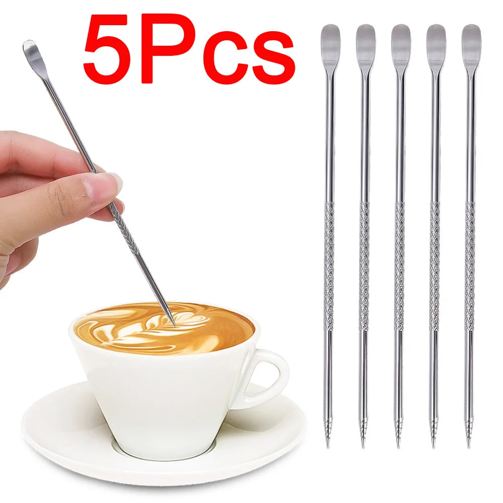 PENNA MAGICA PER LATTE ART – Trasforma ogni caffè in un capolavoro! ☕