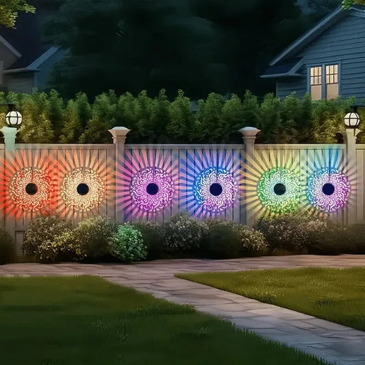 Luci Solari Datura 7 Colori 1/2/4 Pezzi Fiori LED per Piscina, Balcone, Giardino, Esterno Decorazione Solare Parete