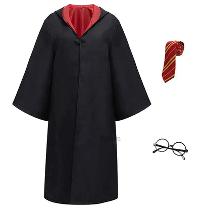 🧙‍♀️ Costume da Mago per Donne e Ragazze - Mantello e Toga Stile Scuola di Magia, Per Halloween e Cosplay!