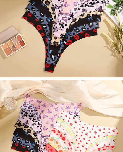 3 Mutandine Sexy Donna - Perizoma T-Back Vita Bassa - Intimo Colorato Senza Cuciture