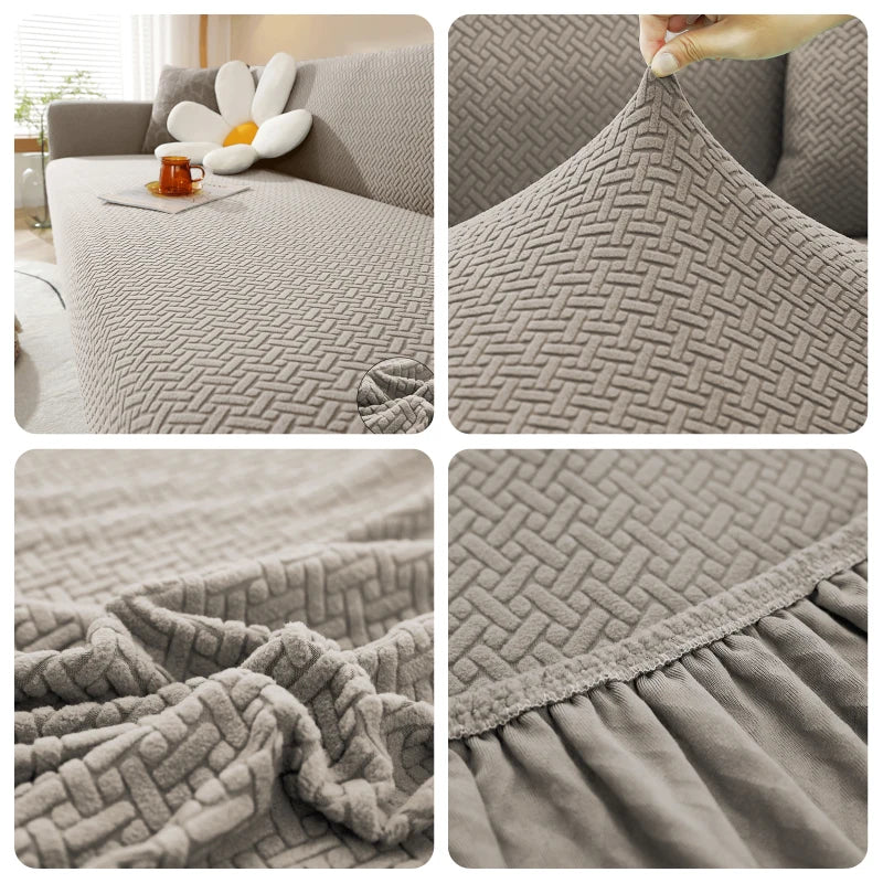 Copridivano Jacquard Morbido - Elasticizzato per Divani L/2/3/4/5 Posti