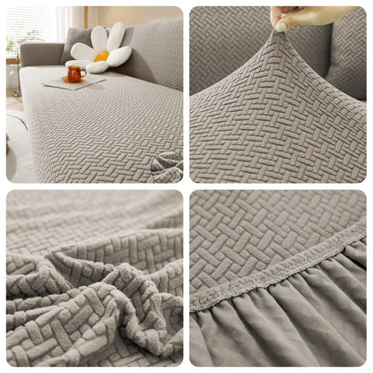 Copridivano Jacquard Morbido - Elasticizzato per Divani L/2/3/4/5 Posti