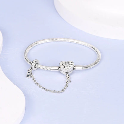 Bracciale in Argento 925 - Cuori con Zirconi, Regalo Perfetto per Donne, Gioiello Elegante e Personale