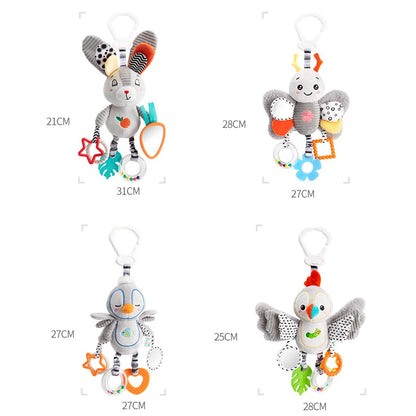🐰 Sonagli Montessori in Peluche - Giocattoli Educativi per Neonati