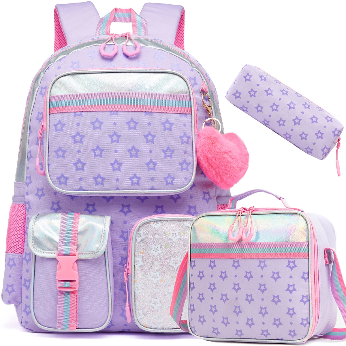 Zaino Scolastico  - Con Portapranzo e Astuccio Coordinati
