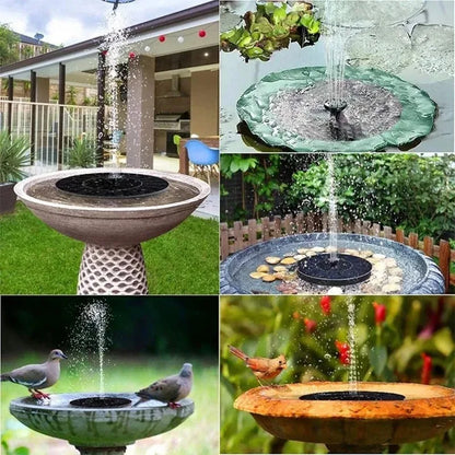 Pompa Solare Galleggiante per Fontana 13/16/18 cm, a Pannello Solare Piscina, Stagno, Giardino