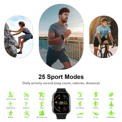 Smartwatch Nerunsa Fitness Pro 🏃‍♂️ | Schermo 1.69" HD, 25 Sport, IP68 | Monitora Sonno e Stress
