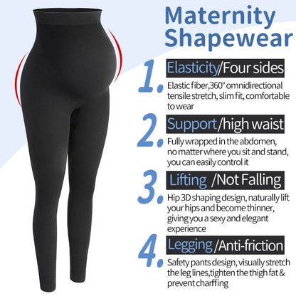Leggings Maternità Altezza Vita – Supporto Pancera, Comfort e Stile per la Gravidanza!