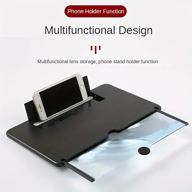 Amplificatore Schermo Telefono 10/12 Pollici | Lente Ingrandimento HD | Antiriflesso & Protezione Luce Blu
