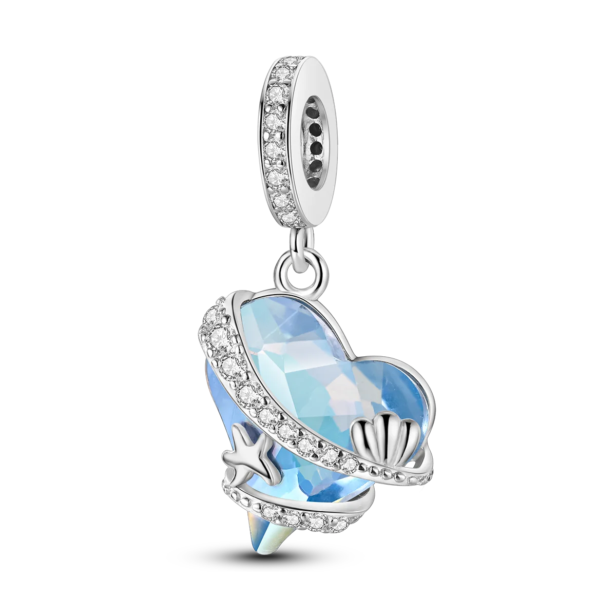 Bracciale Charm Argento 925 - Perle Blu, Gioielli Fai Da Te, Design Moderno e Minimalista Crea il tuo gioiello unico! Perle in argento sterling e charm eleganti.