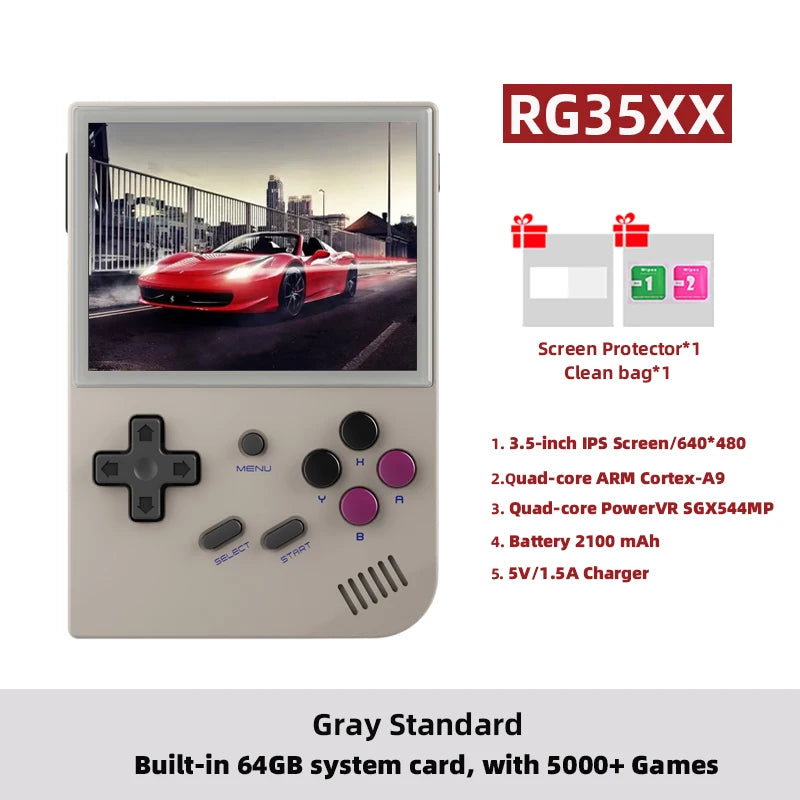 🔥ANBERNIC RG35XX PLUS: 5000+ Giochi Retro Portatile! IPS 3.5" + TV Out HD🎮