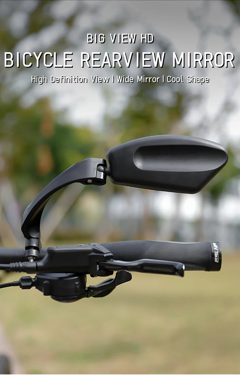 Specchietto Retrovisore Bici 360° HD – Acciaio Inossidabile, Montaggio Universale