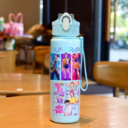 K-POP Demon Hunters Borraccia con Cannuccia - 700ml