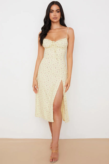 Vestito Lungo Floreale Elegante 2025 - Abito Bodycon Donna per Spiaggia & Streetwear