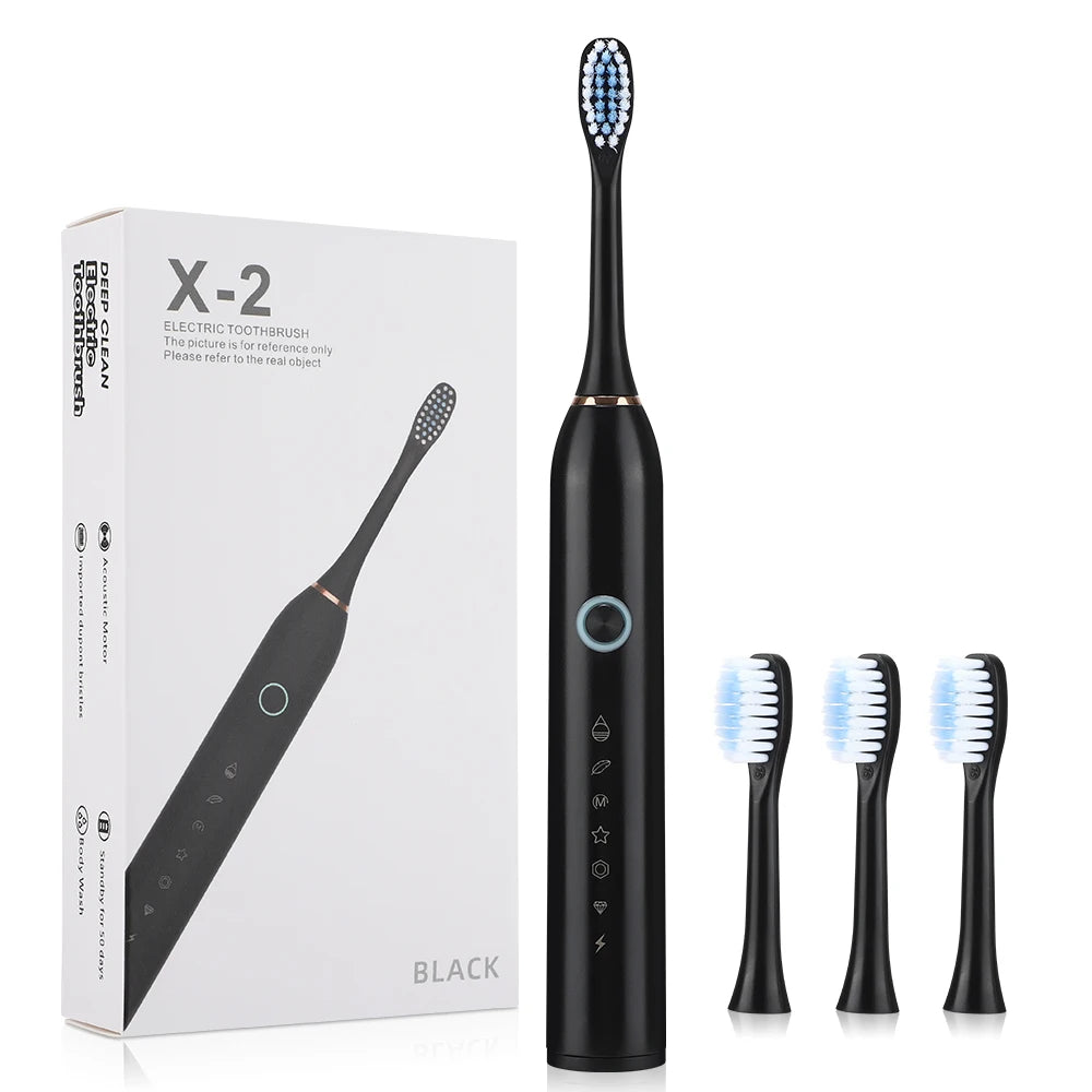 🚀 Spazzolino Elettrico Ricaricabile 6 Modalità | Sbiancante + Massaggio Gengive | IP67 Impermeabile | USB-C 🦷