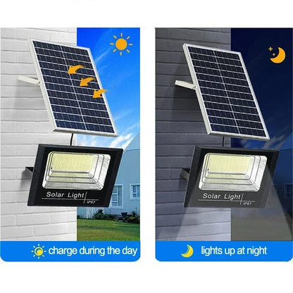 Faretti Pannello Solare LED 50W-500W Impermeabili Telecomando Per Esterni