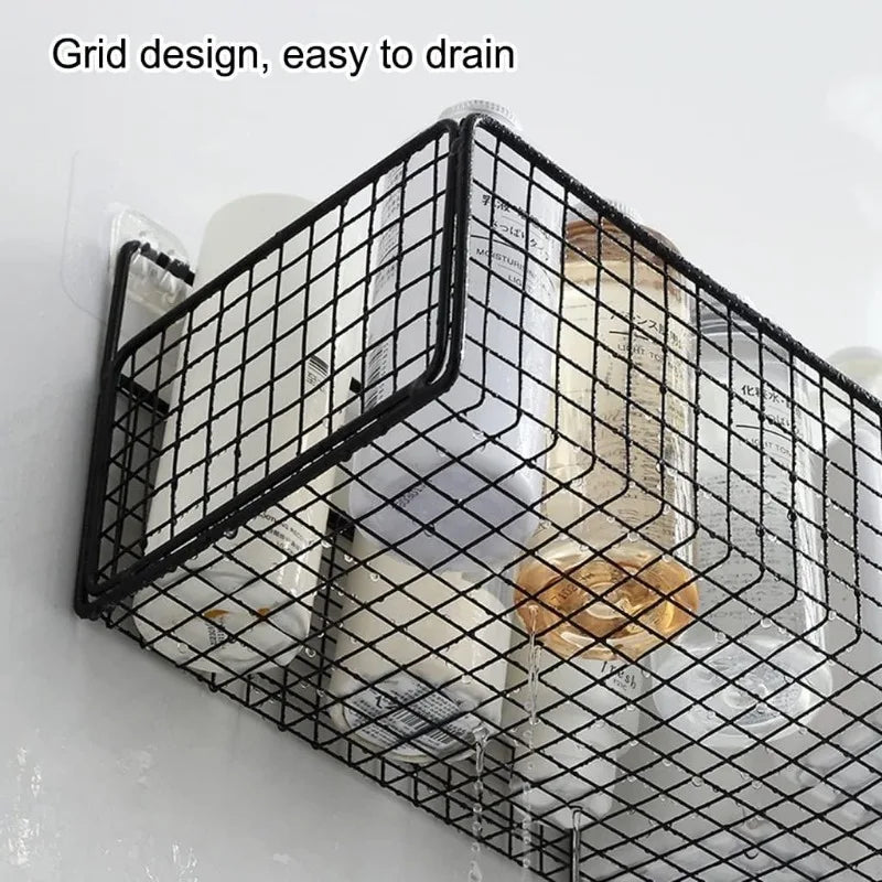 Scaffale Parete Adesivo - Per Cucina, Bagno - No Fori, Porta Oggetti